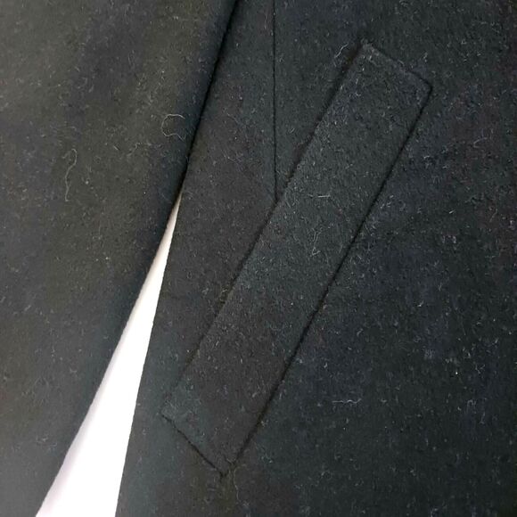 100% Cashmere Mens Knee Length Overcoat Blk Palmbird EU 50 US 40 - Picture 7 of 11